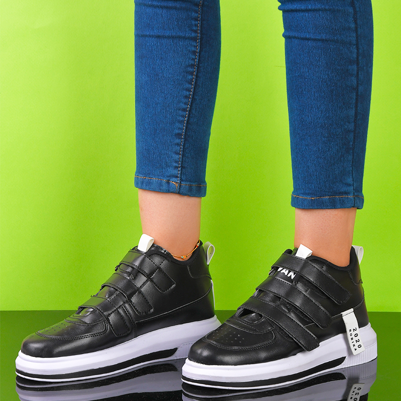 کفش ساقدار دخترانه مشکی مدلRobika 2020