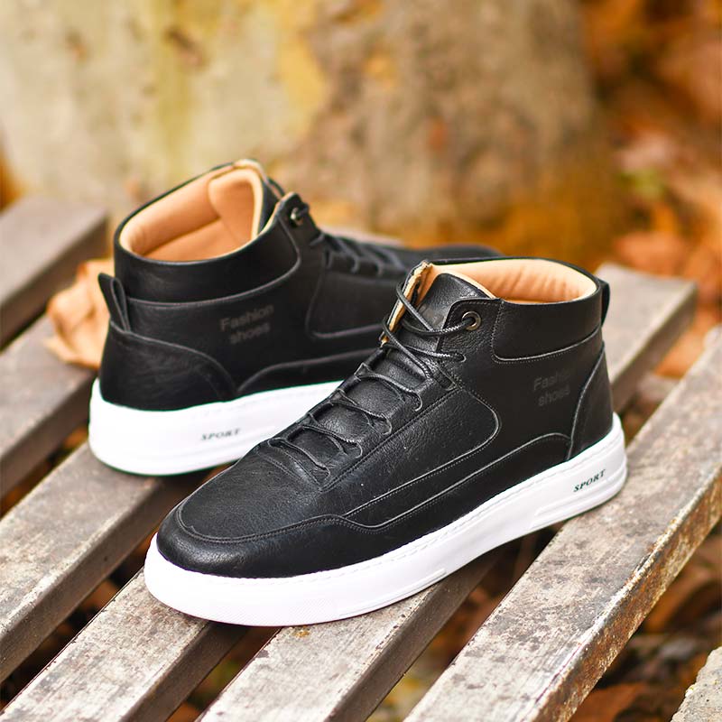 کفش ساقدارمردانه مشکی مدلNicolo