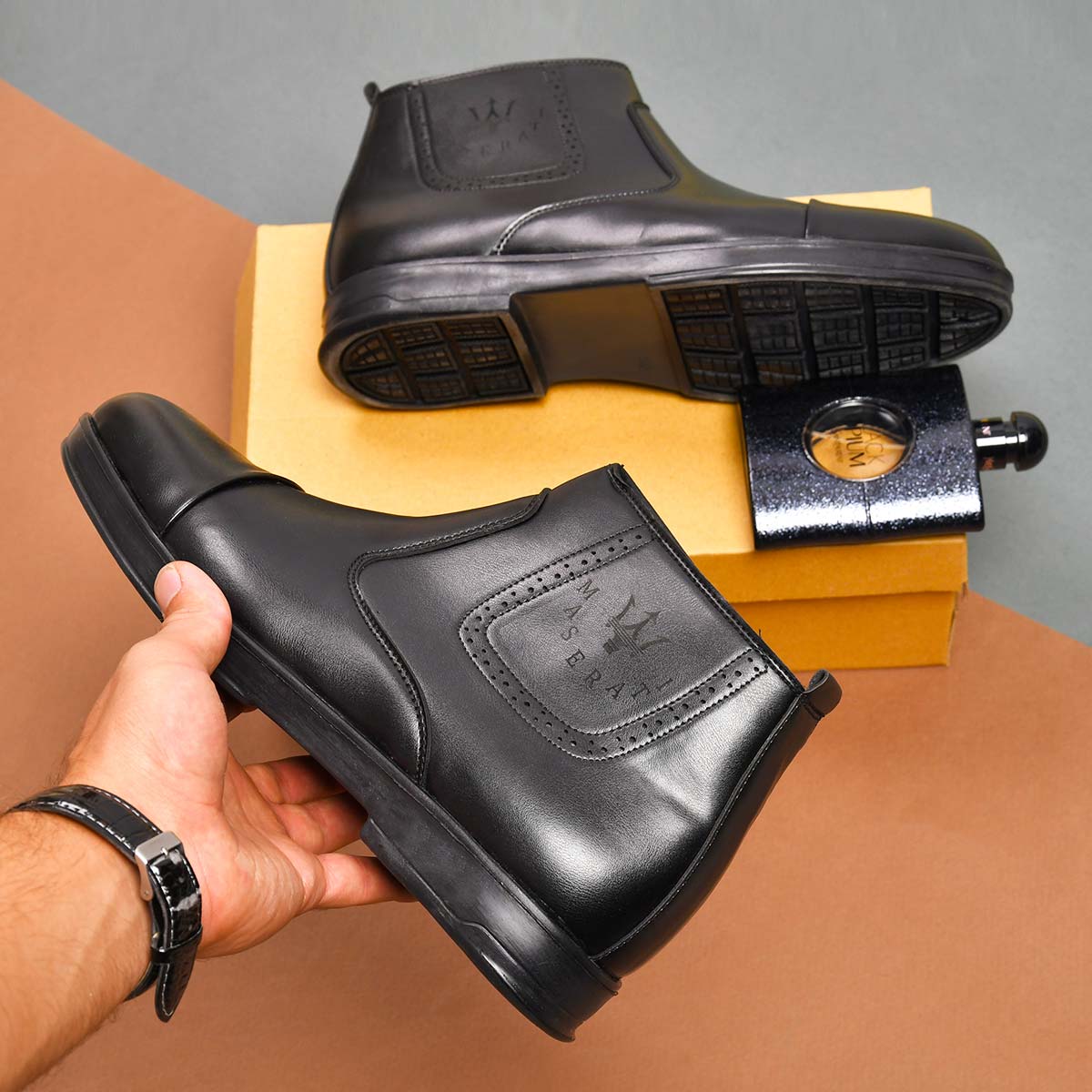 کفش ساقدار زیپدار مردانه مدل Bashok