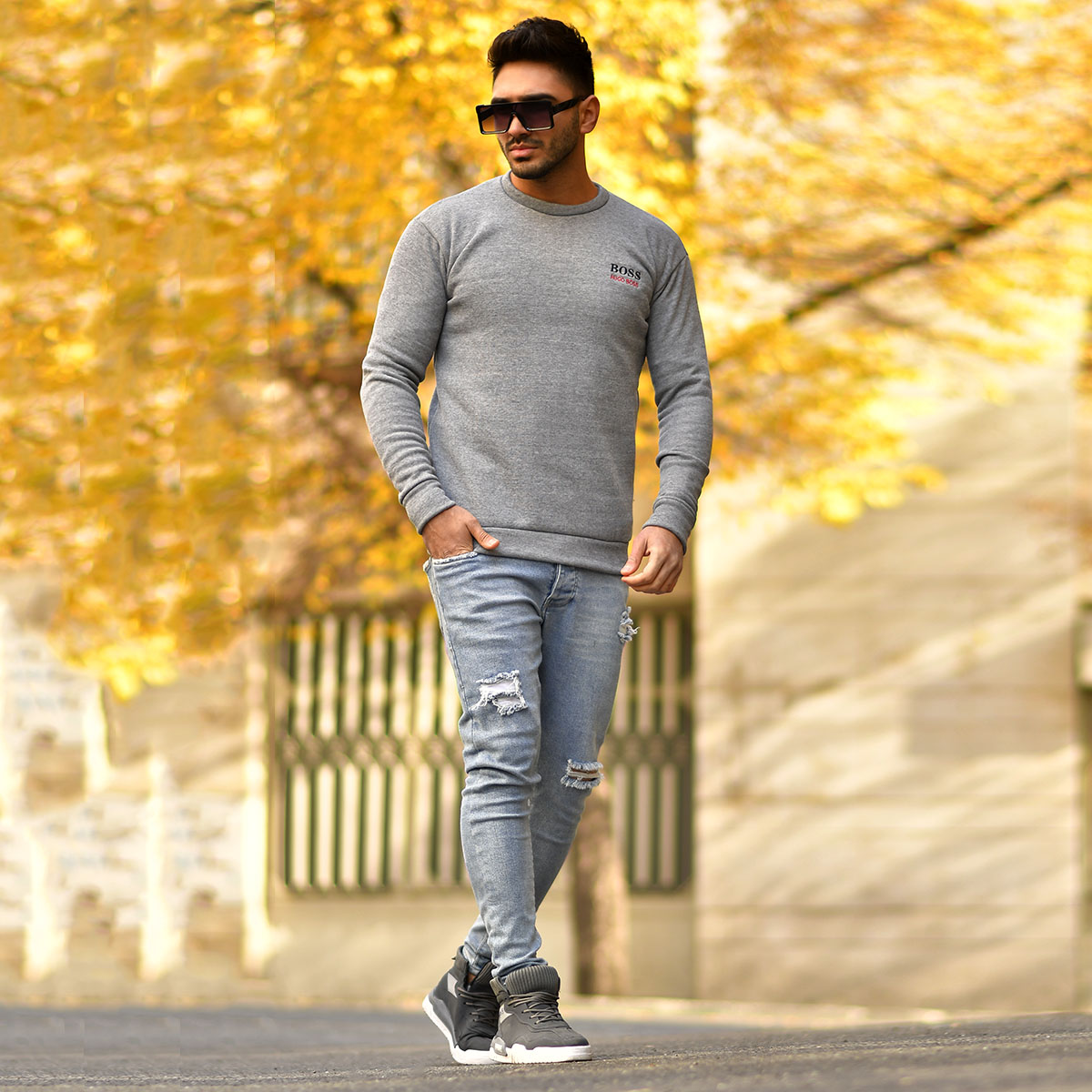 پلیور تو کرکی ضخیم مردانه مدل Ashkan