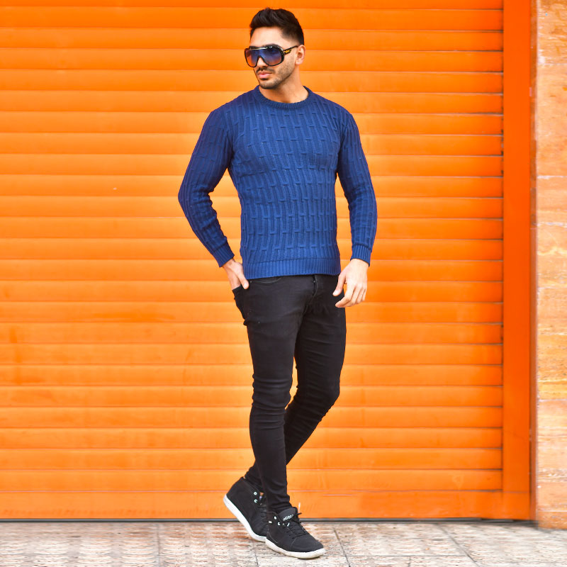 پلیوربافت مردانه مدل Bashvan