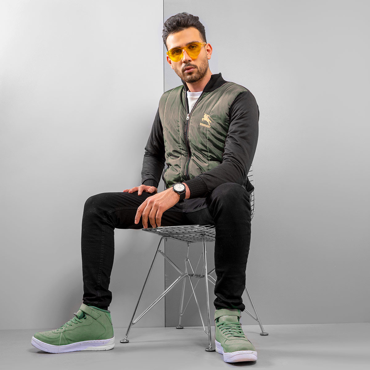 سویشرت مردانه مدل Rachel رنگ یشمی