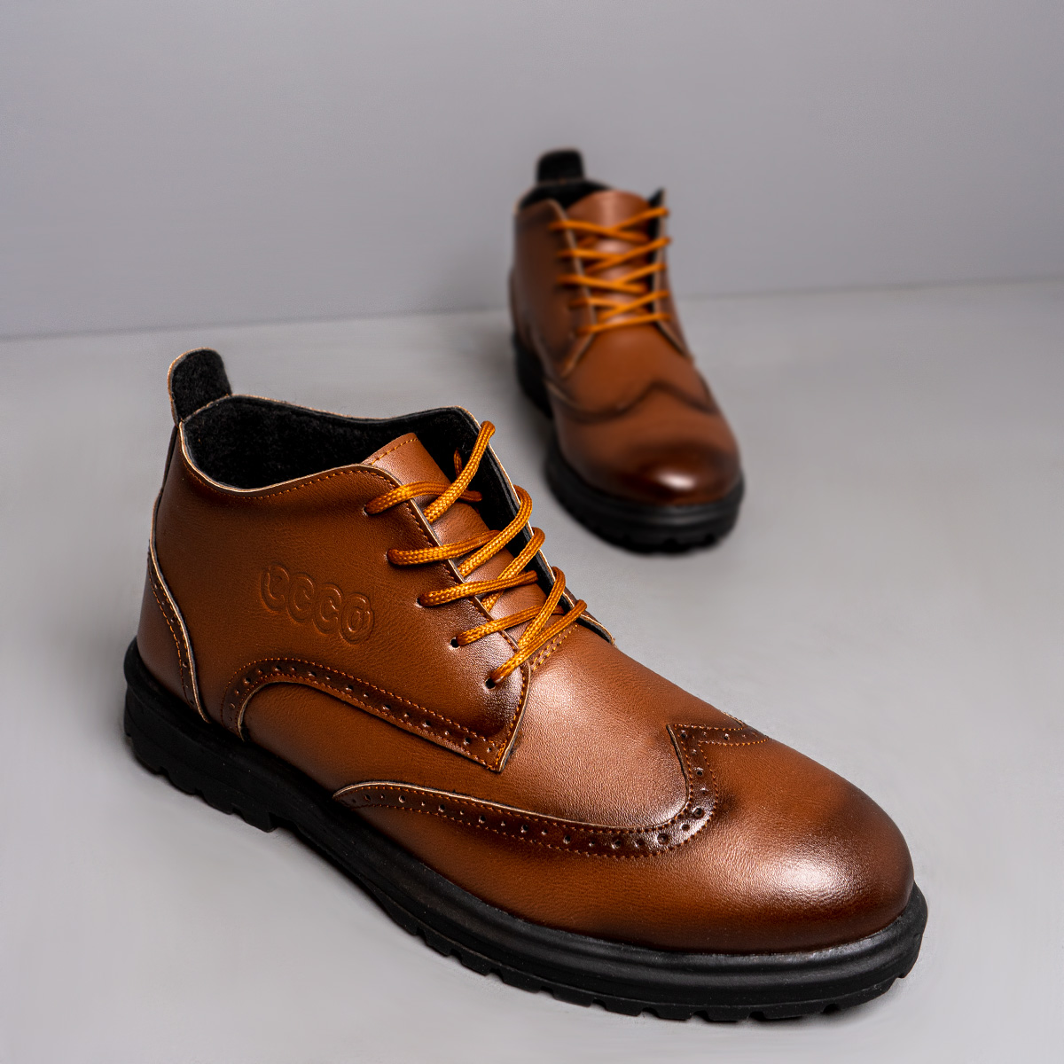 کفش ساقدارقهوه ای مردانه مدل Kayson