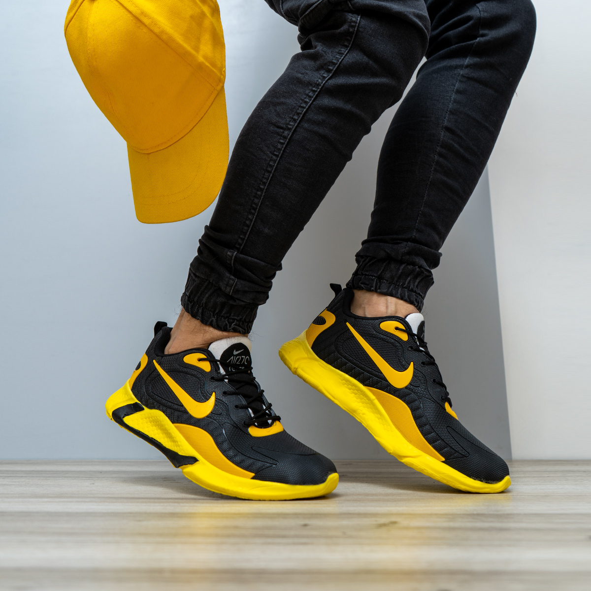 كفش مردانه NIKE مدل VISHO رنگ مشكي زرد