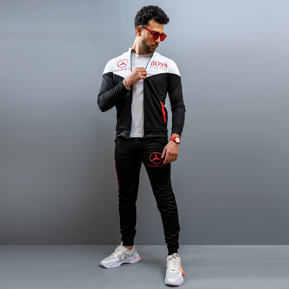 ست سوئيشرت شلوارBOSS مردانه مدل Deran