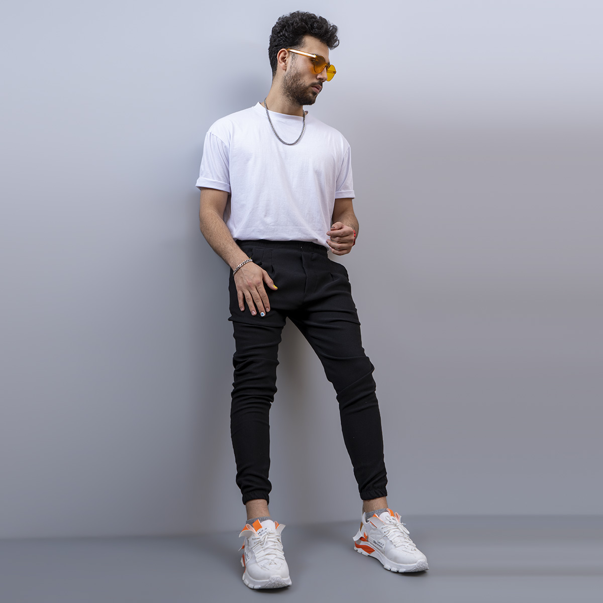 شلوار اسلش مشكي مردانه مدل Sharon