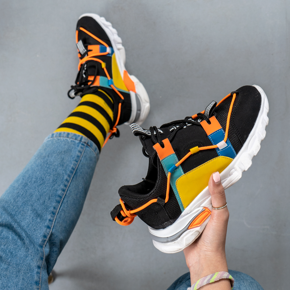 کفش ورزشی دخترانه مشکی مدل Ruby