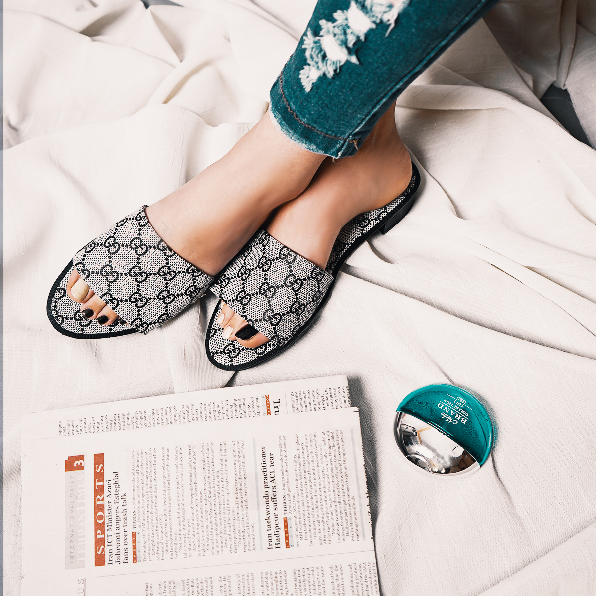 صندل گوچی زنانه مدل Anya(T)