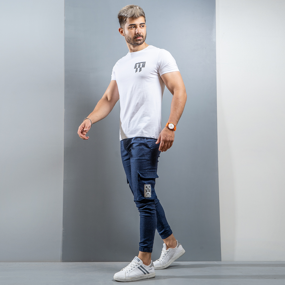 شلوار اسلش مردانه آبی مدل Karna