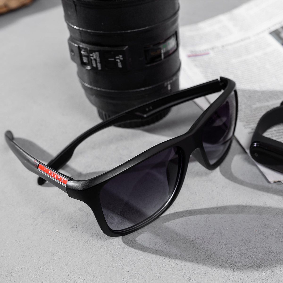 عینک آفتابی Prada مردانه مشکی مدل Makan