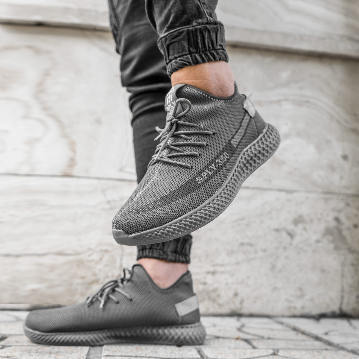 کفش ورزشی Sply-350 مردانه طوسی سفیدمدل Yogi