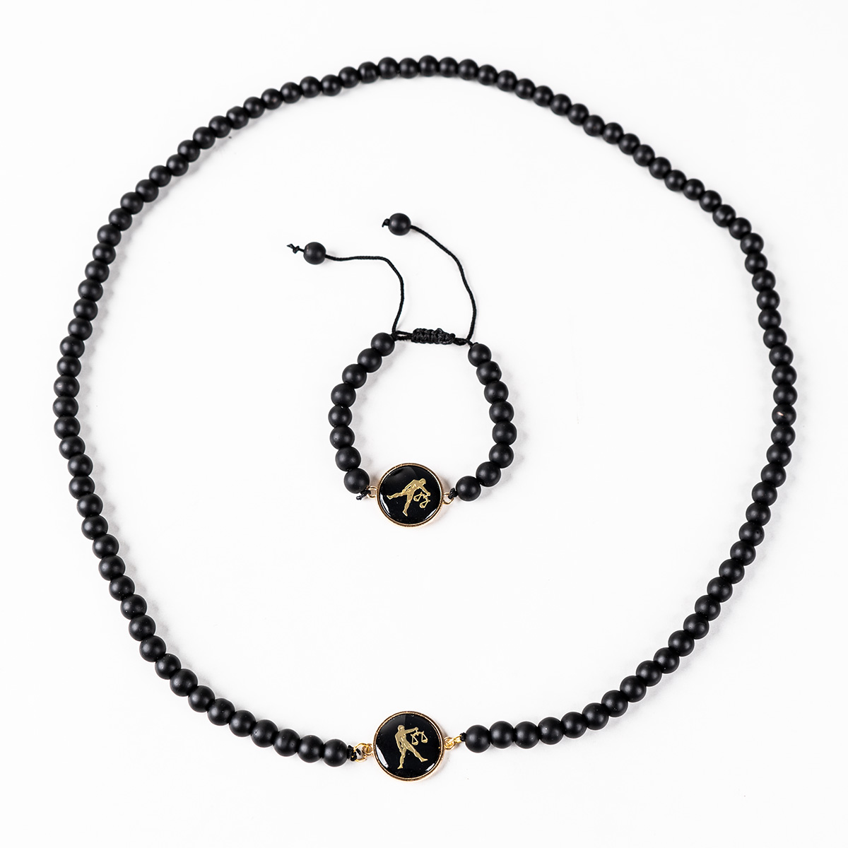 نیم ست مهره ای مشکی مدل Mehr