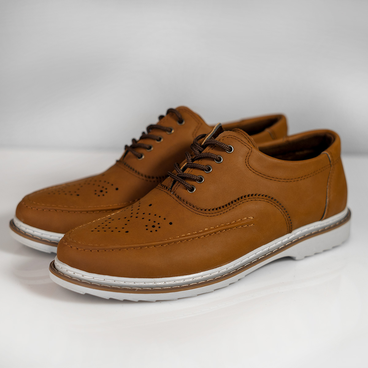 کفش مردانه عسلی مدل sevik