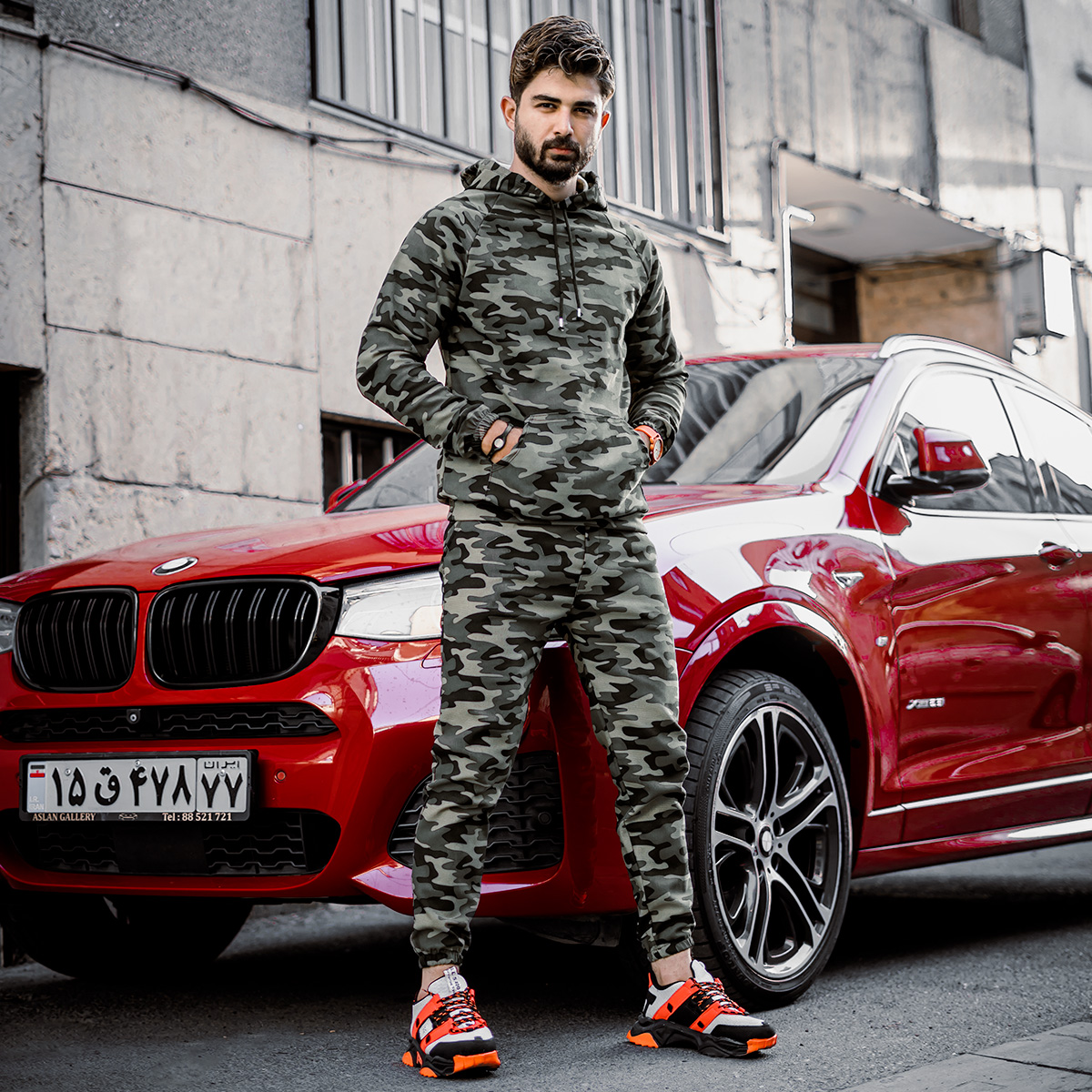 ست هودی شلوار چریکی مردانه مدل arsho