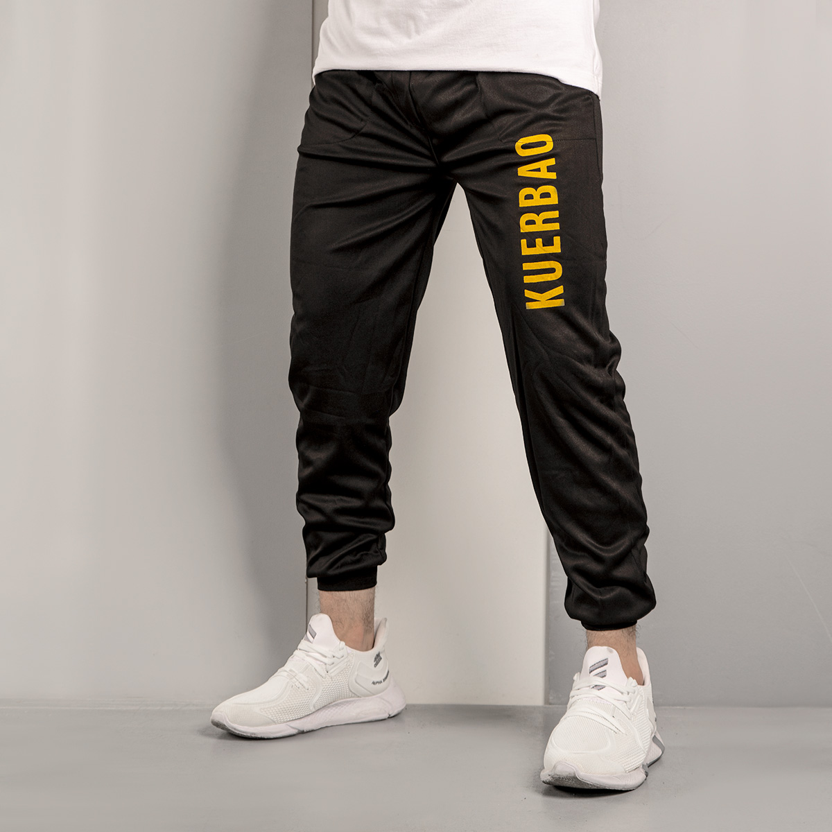 شلوار اسلش مشکی(T) مردانه مدل Robao