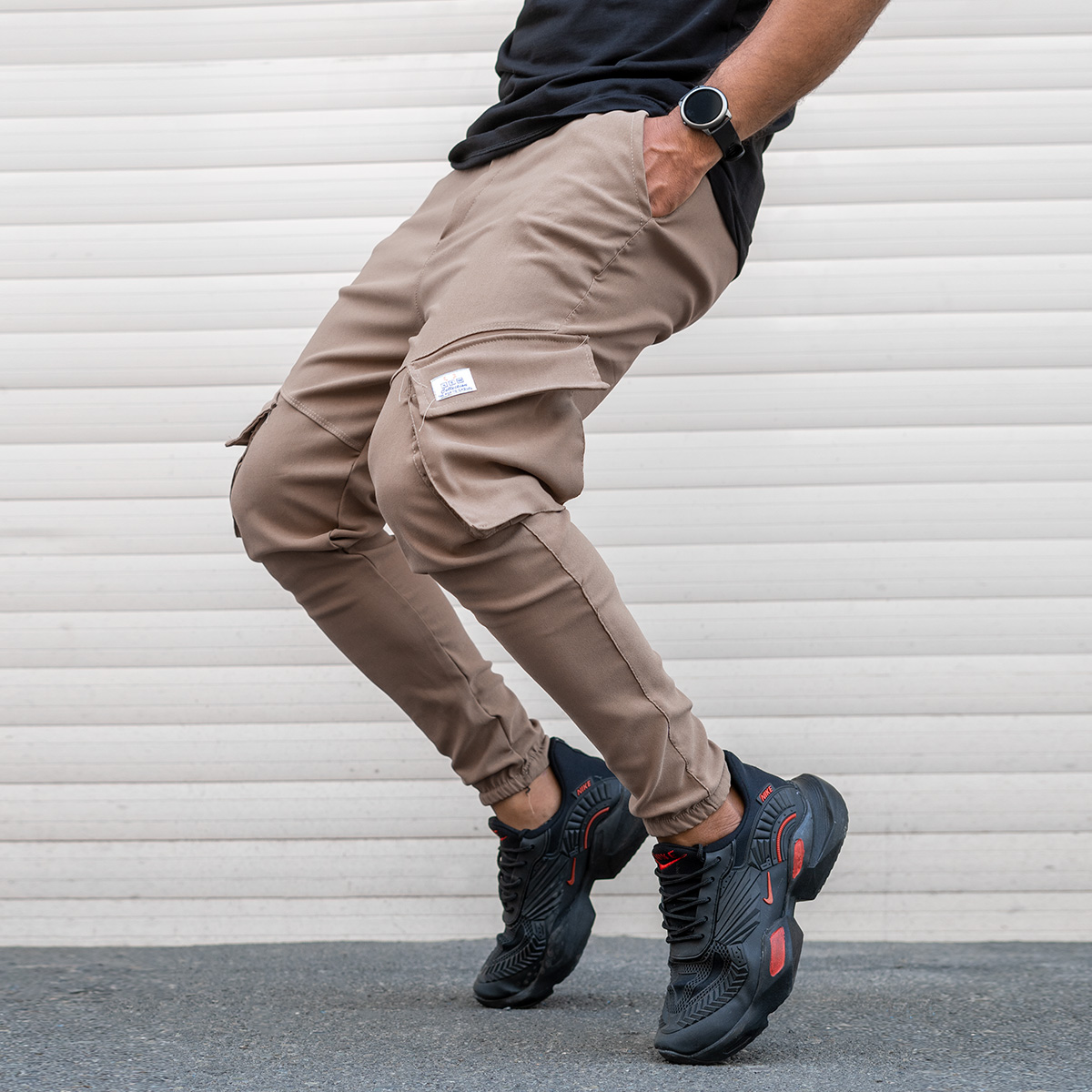 شلوار اسلش قهوه ای مردانه مدل Potin