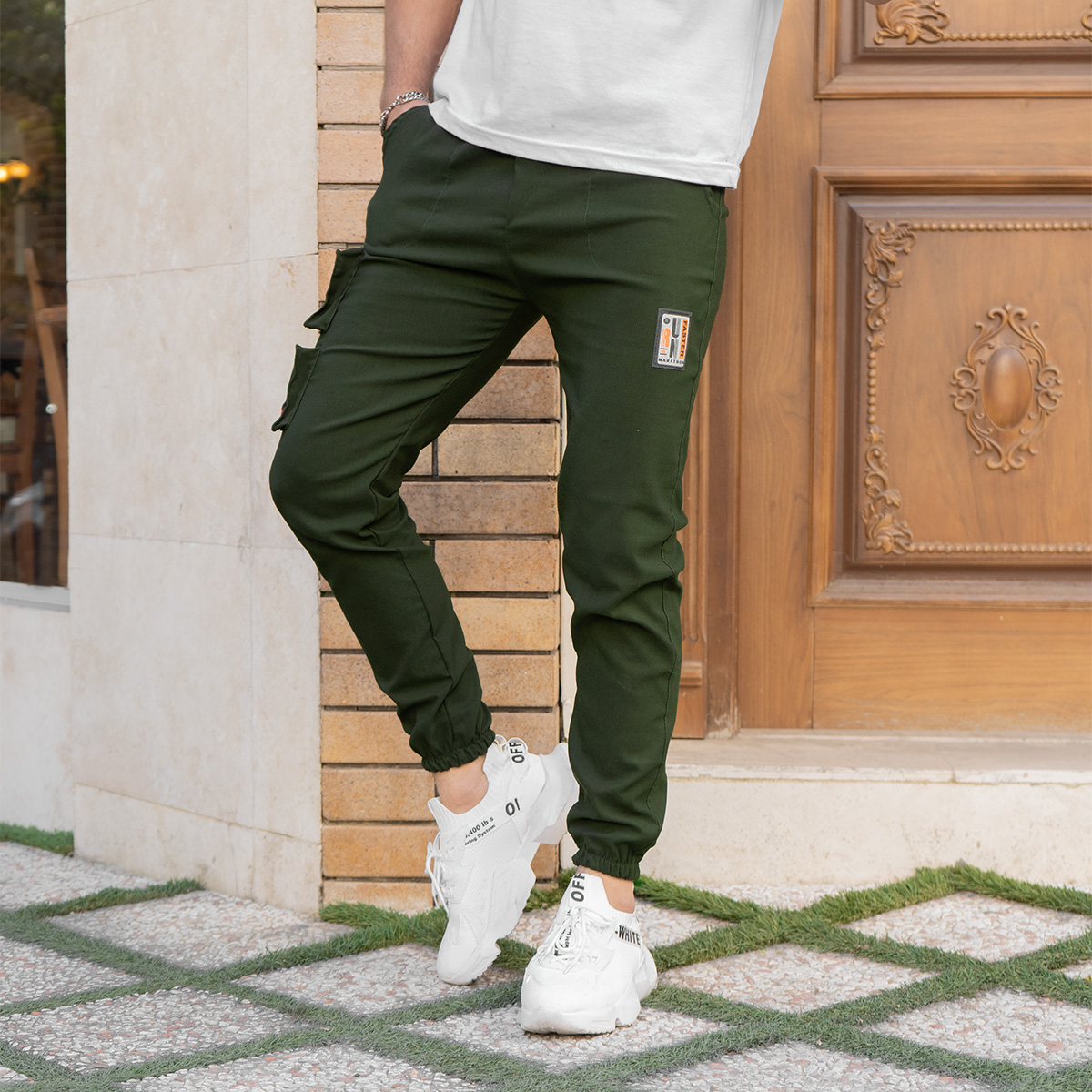 شلوار اسلش سبز مردانه مدل ETARO