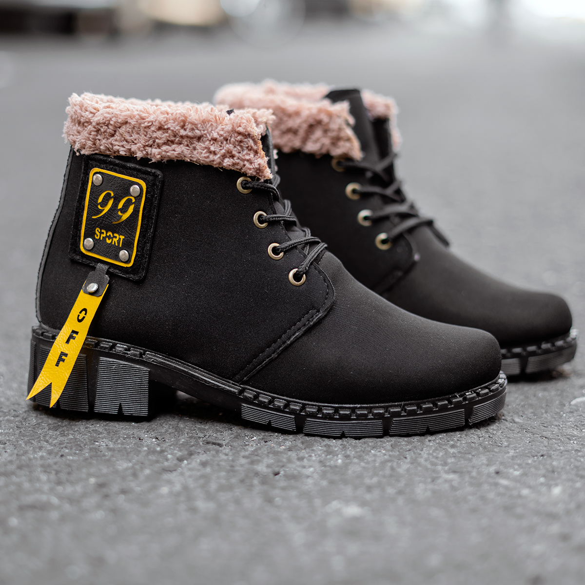نیم بوت زنانه مشکی مدل Sport99