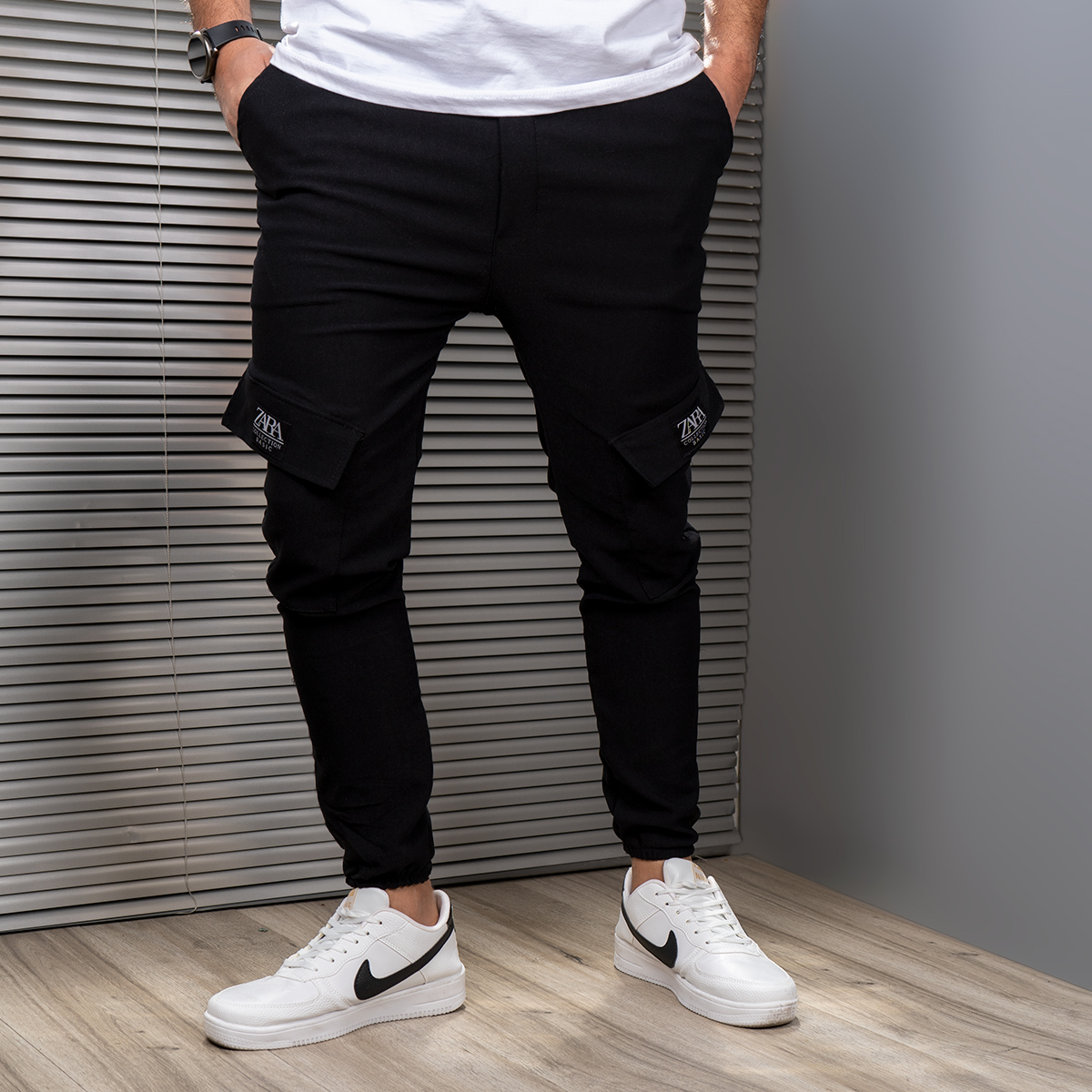 شلوار اسلش مردانه مشکی مدل Kenzo