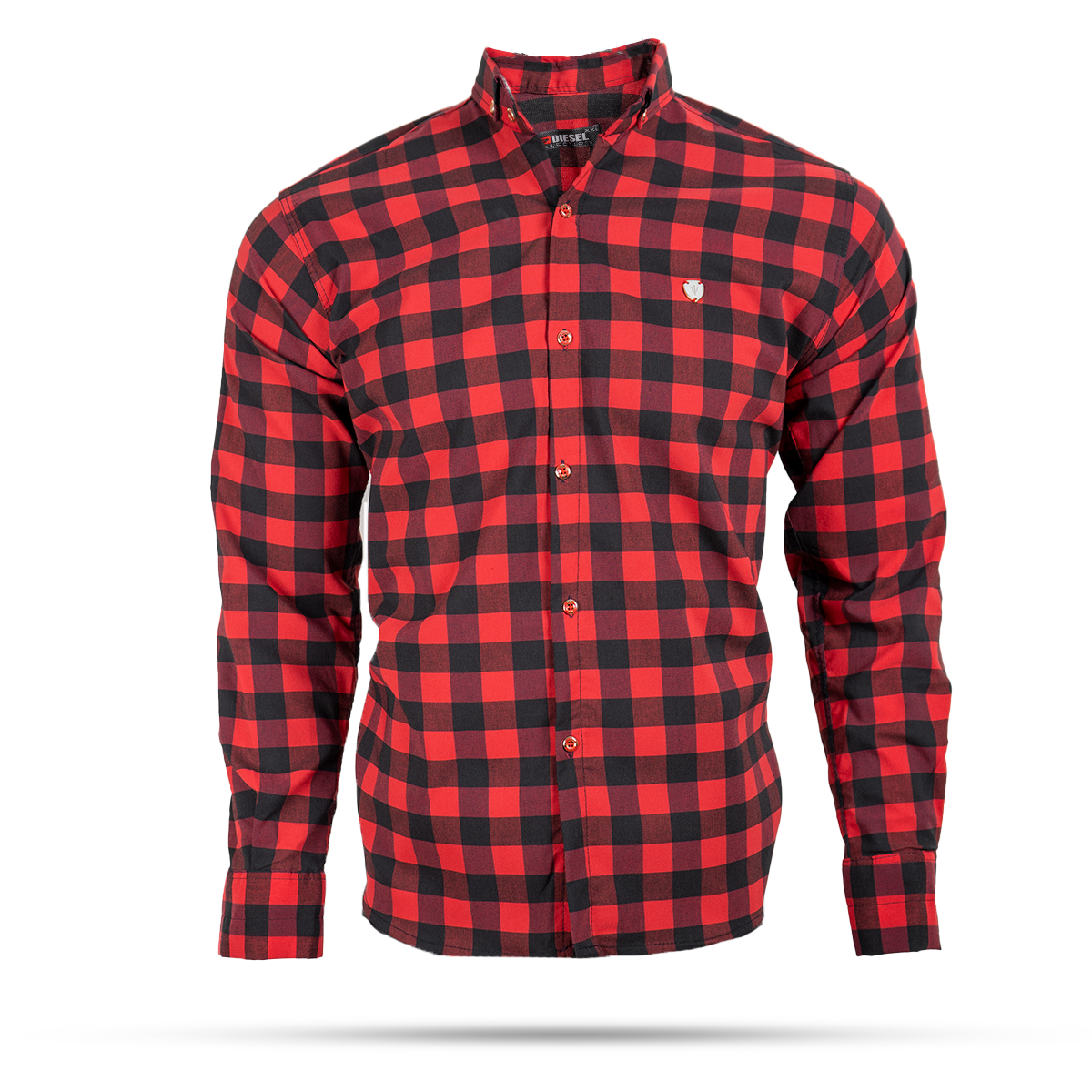 پیراهن چهارخانه قرمزمدل Joyan