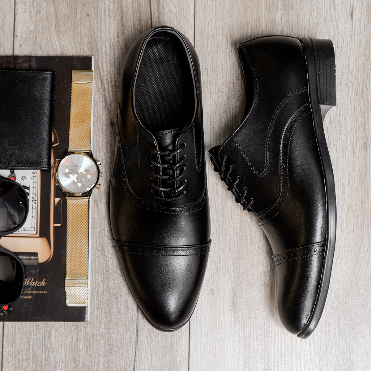 کفش رسمی مشکی مردانه مدل Paadra