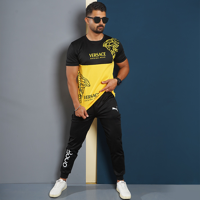 ست تیشرت شلوار Versaceمردانه مدل Barno