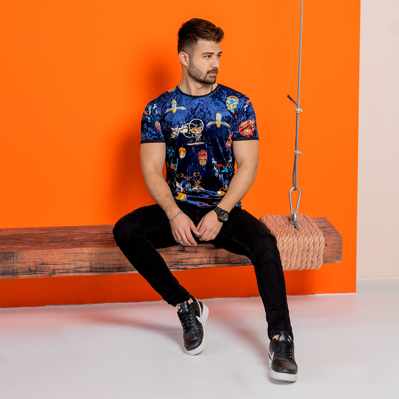 تیشرت مخمل مردانه مدلgota