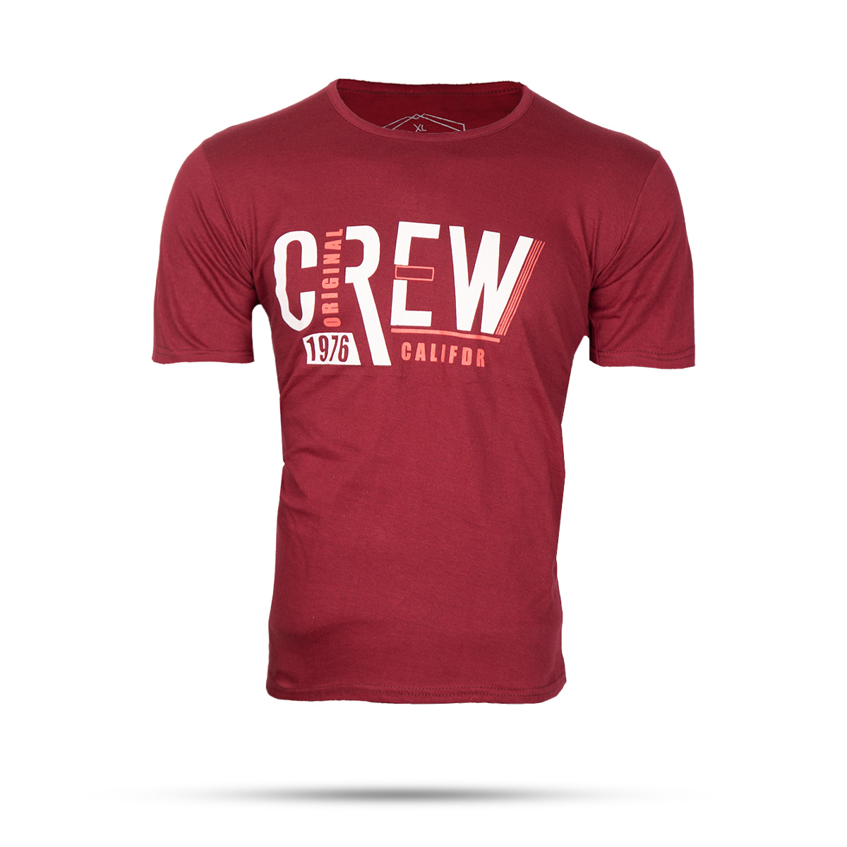 تیشرت مردانه قرمز (T) مدل Crew