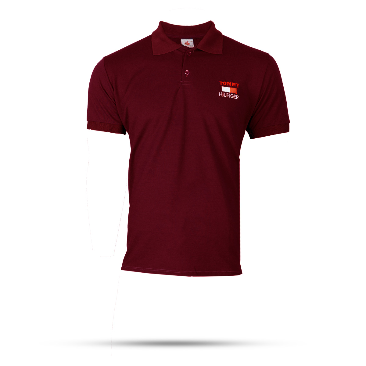 تیشرت جودون مردانه زرشکی مدلJ52