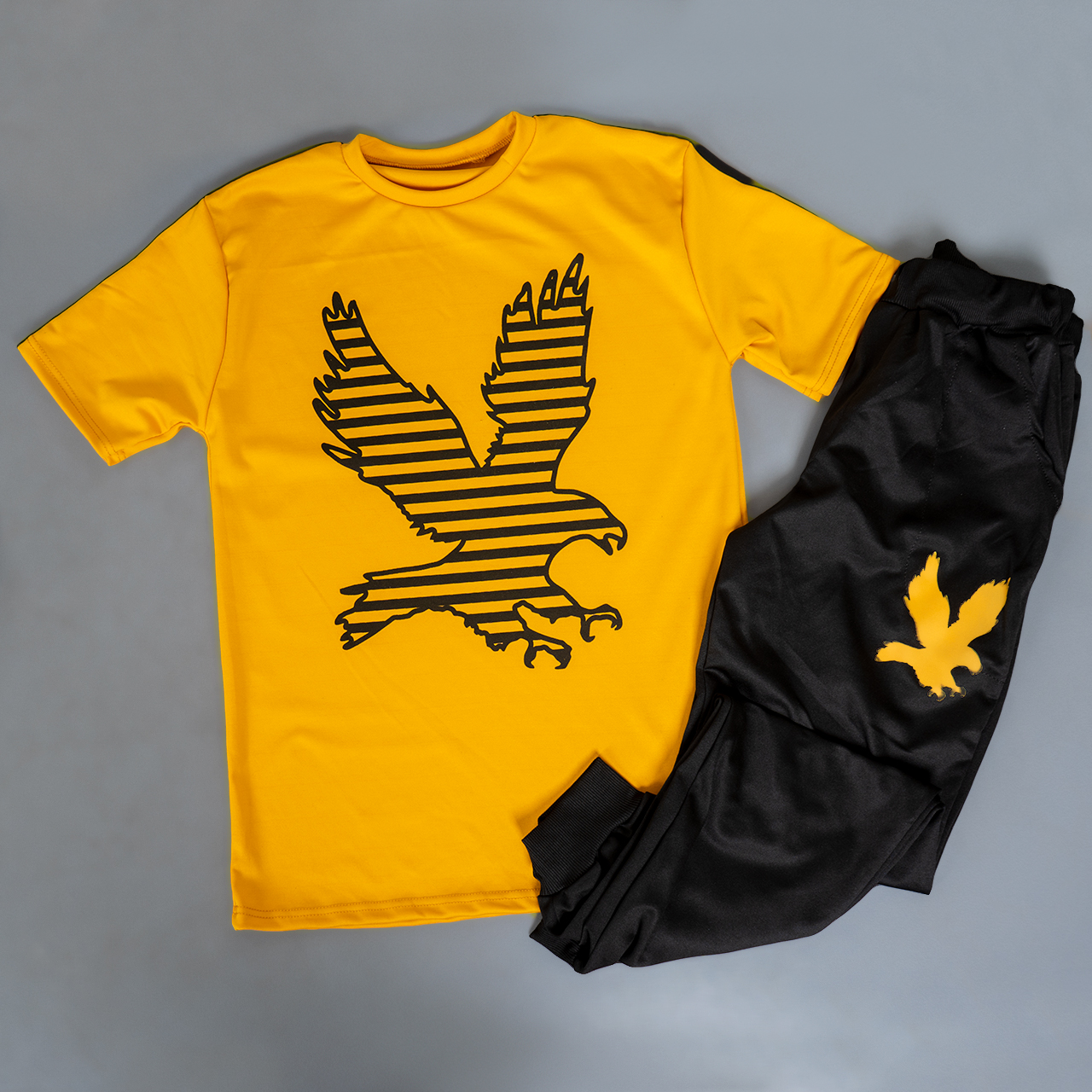 ست تیشرت شلوار طرح عقاب مردانه مدل Emono