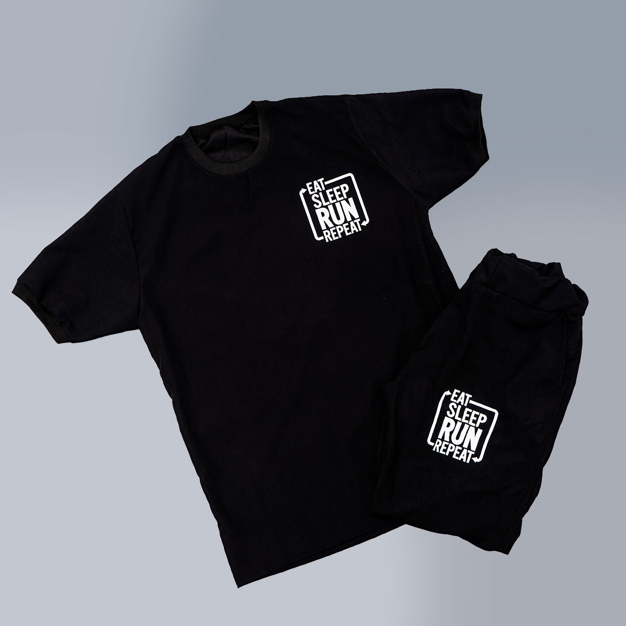 ست تیشرت شلوار مردانه مشکی مدل Lota