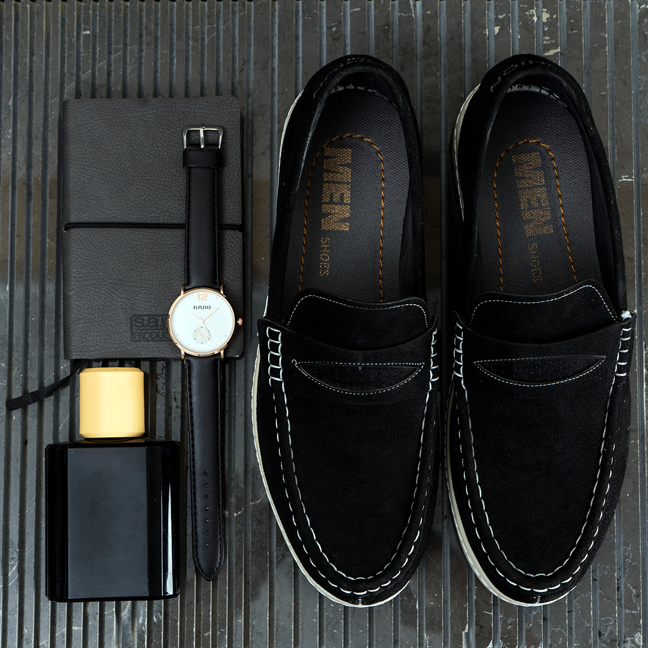 کفش کالج مشکی مردانه مدل Aril