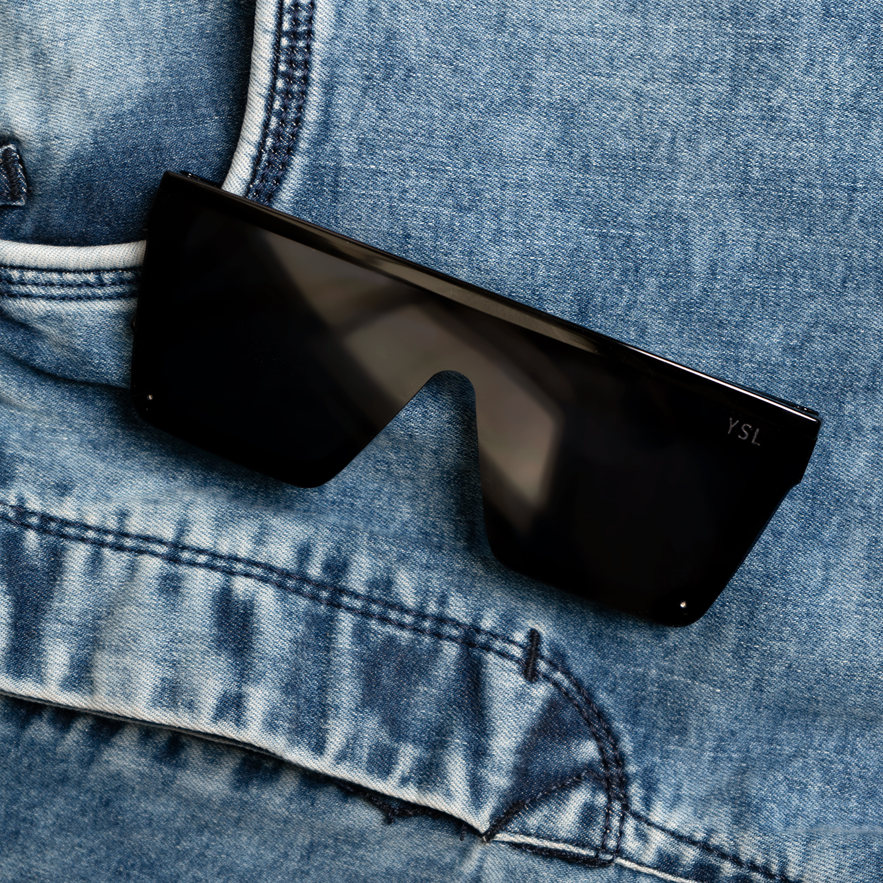 عینک آفتابی مشکی مدل ysl