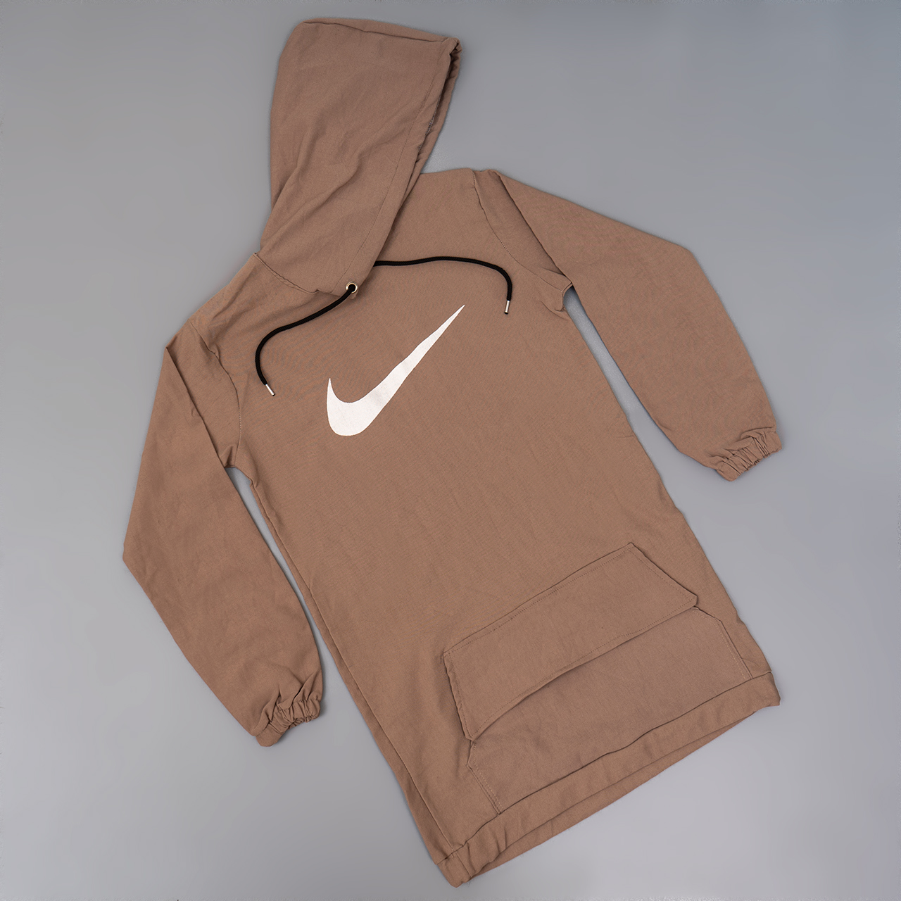 هودی دخترانه کرم مدل X179