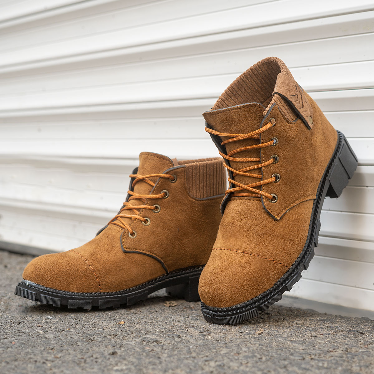 نیم بوت دخترانه قهوه ای مدل Nadia