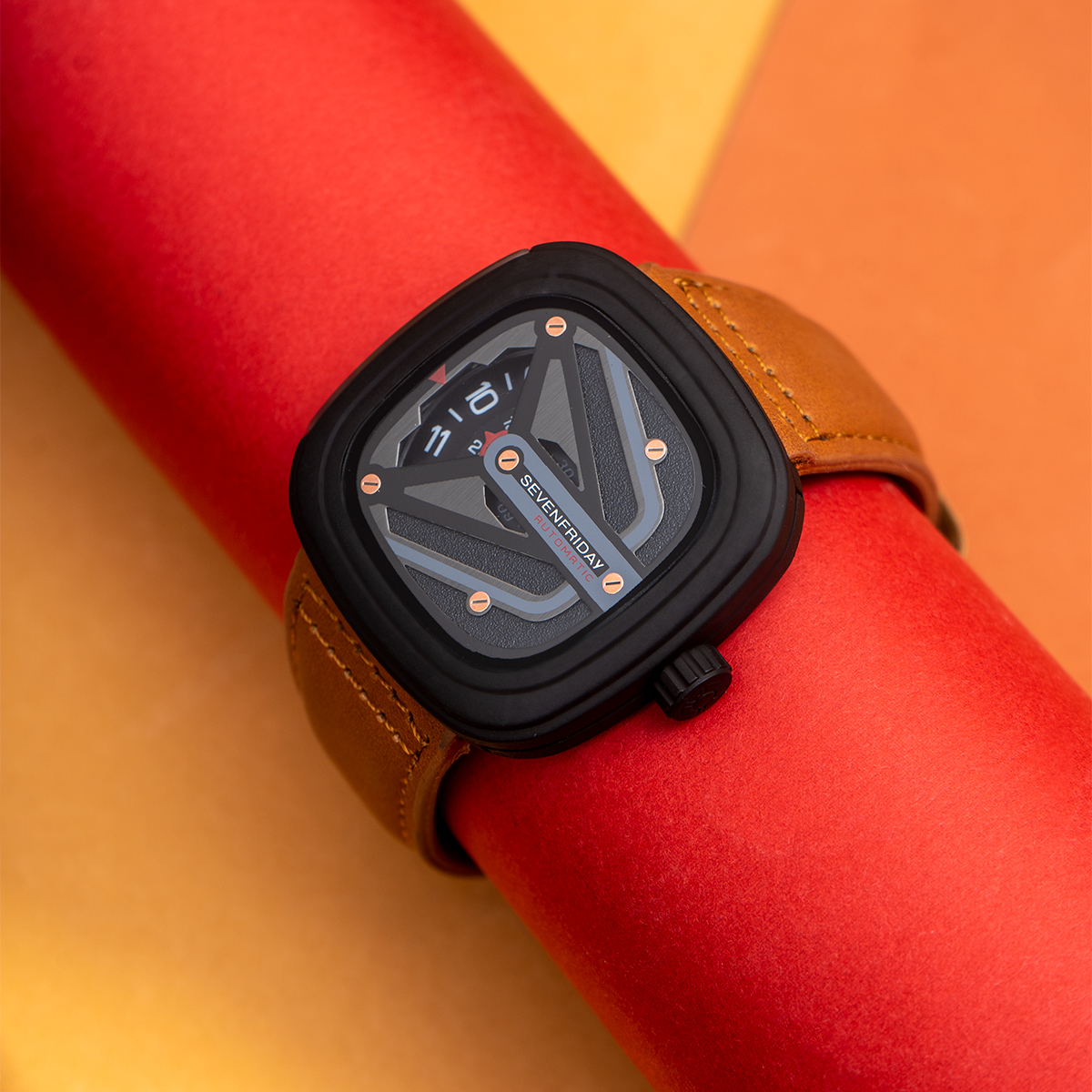 ساعت sevenfriday عسلی مدل Etro