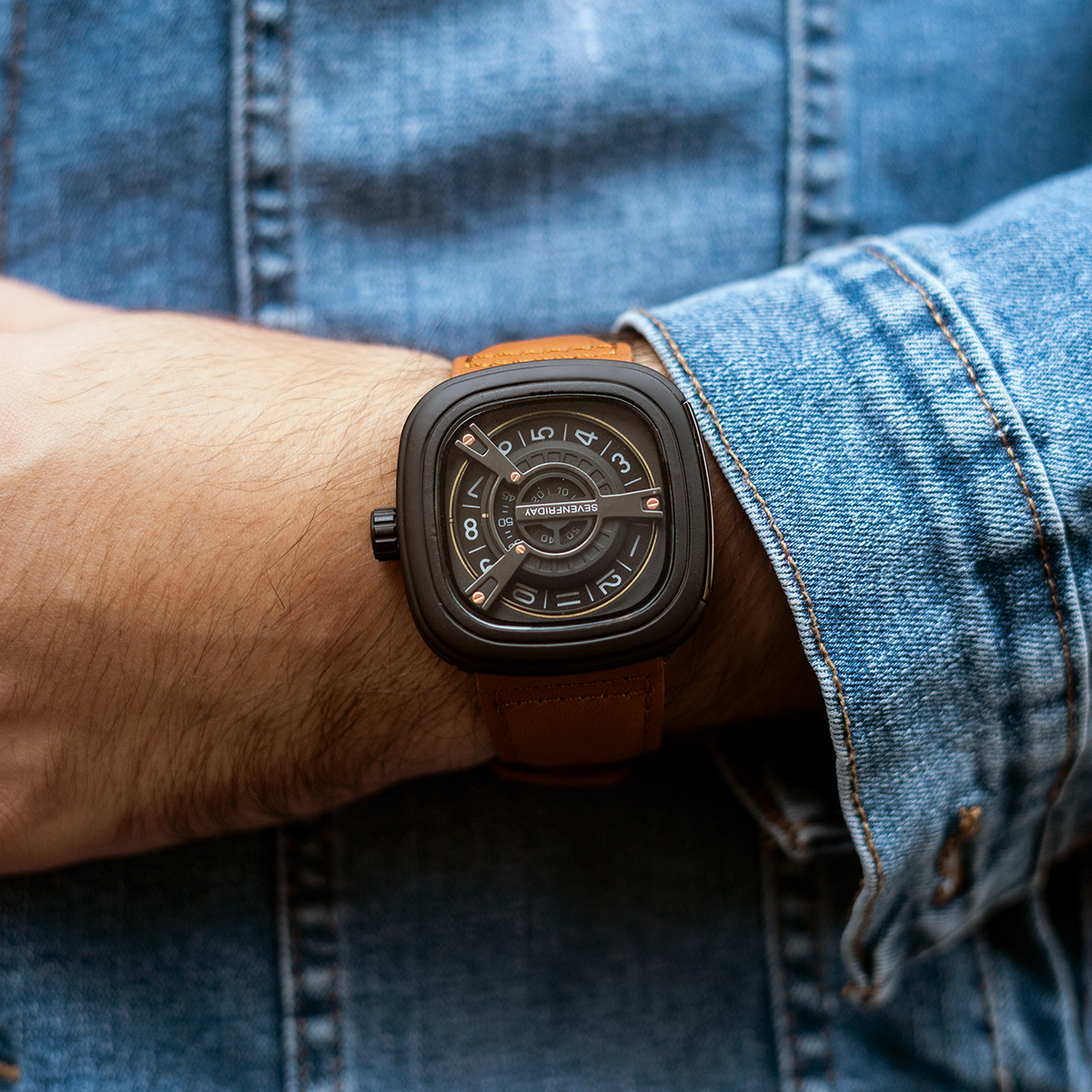 ساعت sevenfriday عسلی مدل Ratio