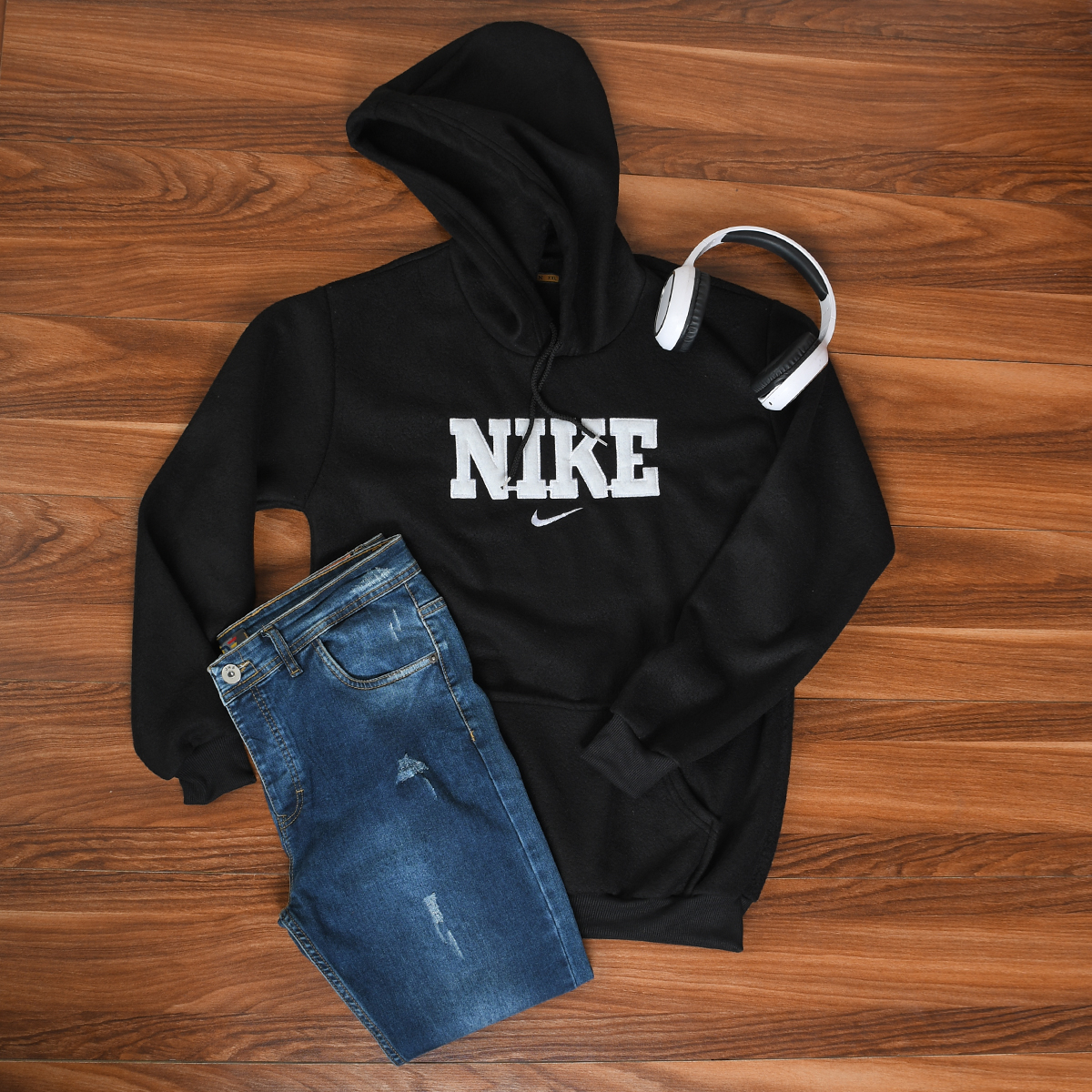 هودی نایک (سفید) مشکی مردانه مدل Rator