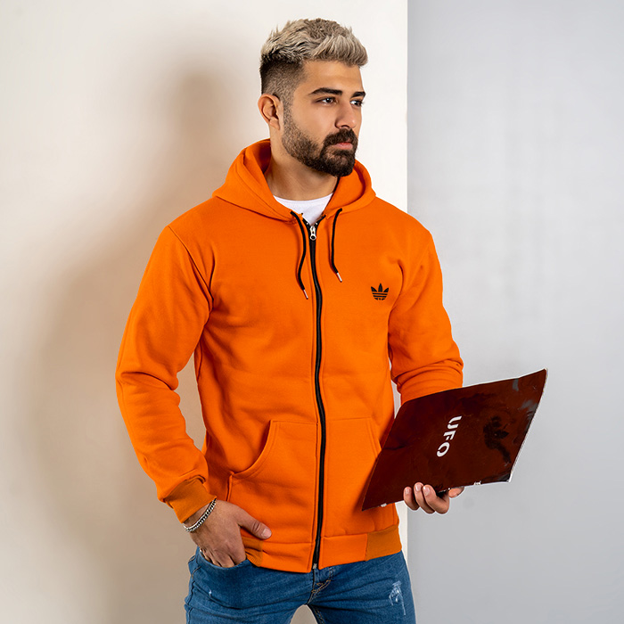 سوییشرت مردانه نارنجی مدل Tirdad