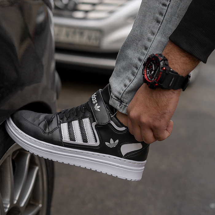 کفش آدیداس مشکی سفید مردانه مدل Sepehr