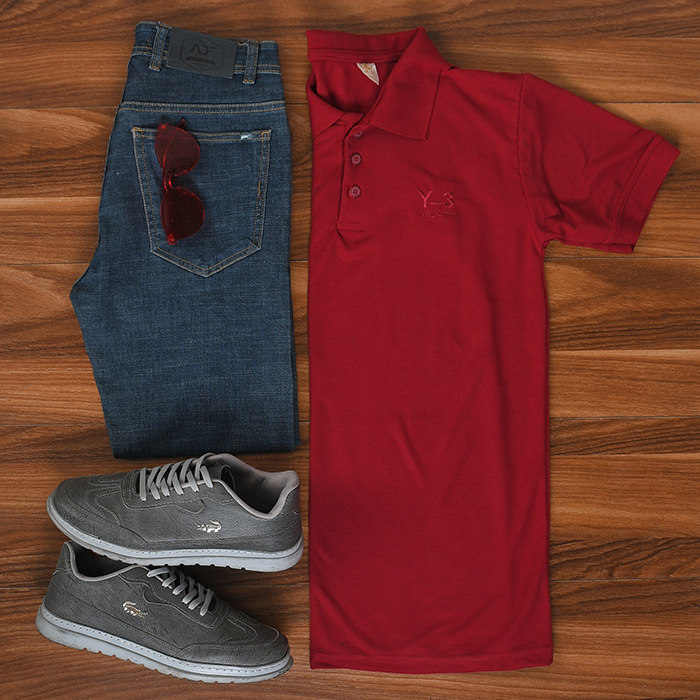 تیشرت مردانه GUCCI زرشکی مدل WALO