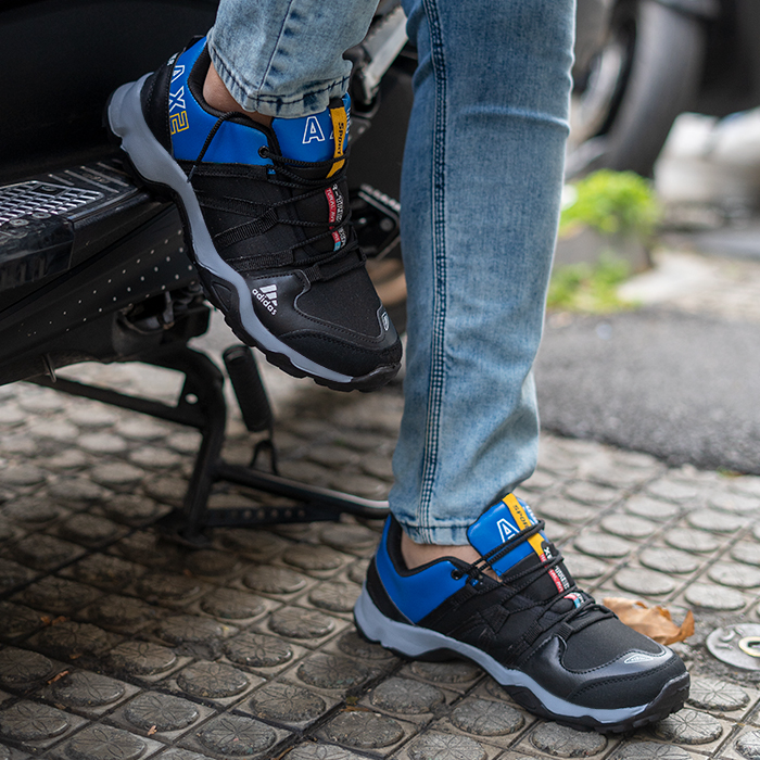 کفش ورزشی مردانه Adidas مشکی آبی مدل MIVA