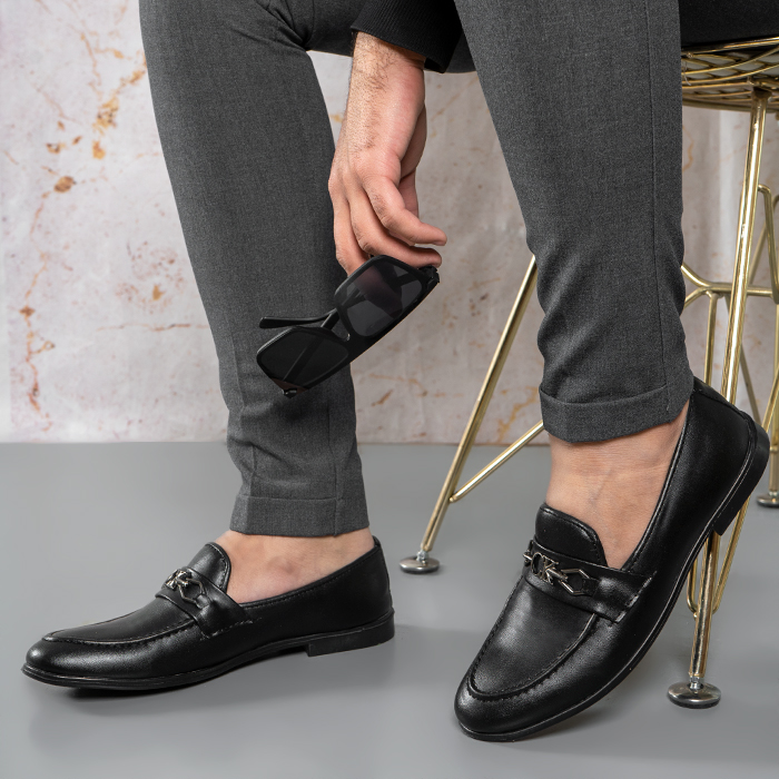 کفش کالج مردانه مشکی مدل ARHAN