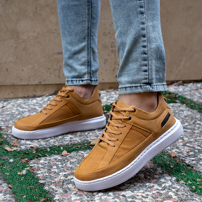 کفش تخت مردانه نسکافه ای مدل Salin