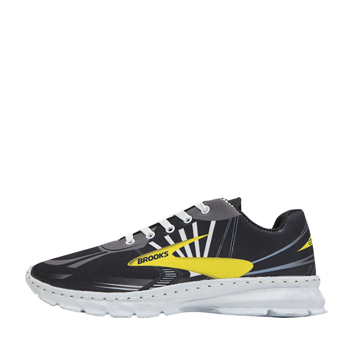 کفش ورزشی مردانه(T) مشکی زرد مدل Brooks