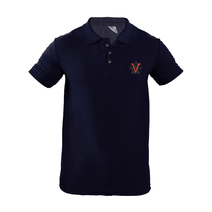 تیشرت V سرمه ای مردانه مدل Sadra