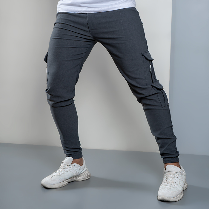 شلوار اسلش مردانه طوسی مدل Alima