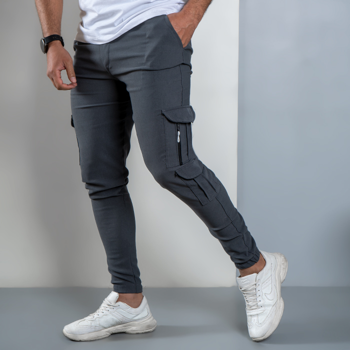 شلوار اسلش مردانه طوسی مدل Alima