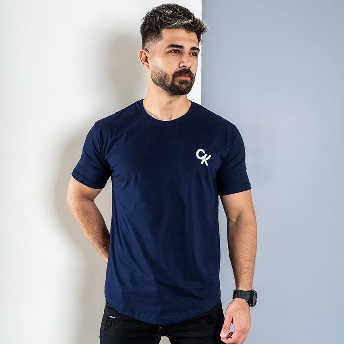 تیشرت مردانه سرمه ای مدل Ck
