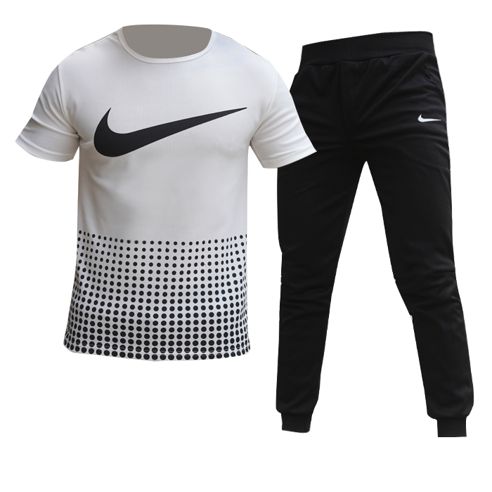 ست تیشرت شلوار Nike مردانه سفید مدل Hesam